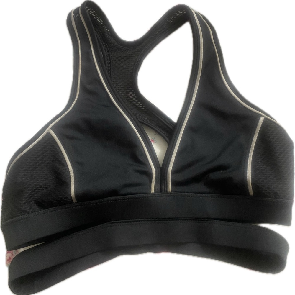 Forever 21 Black Sports Bra with Racerback Design